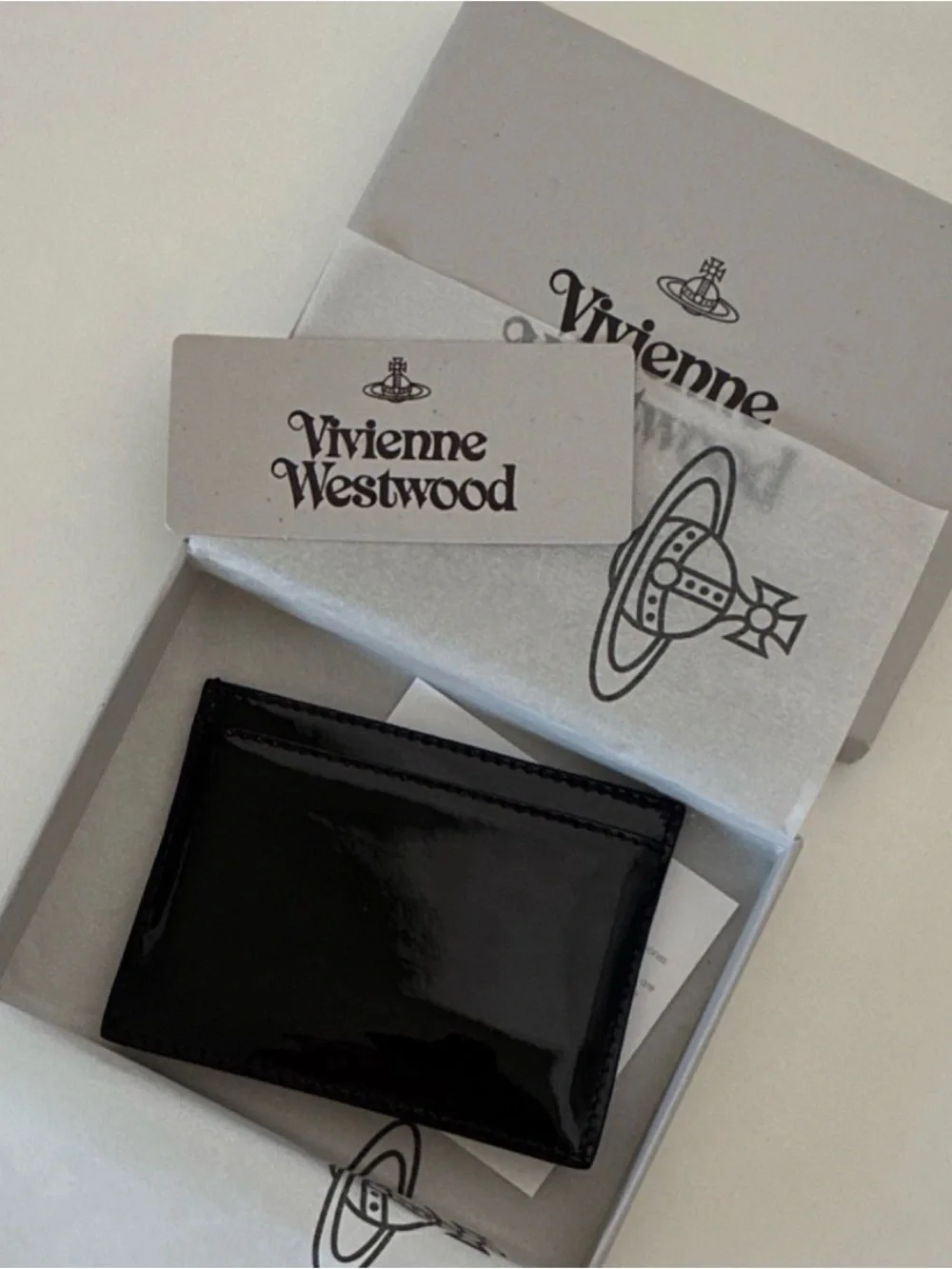 Vivienne Westwood Black Logo Card Holder